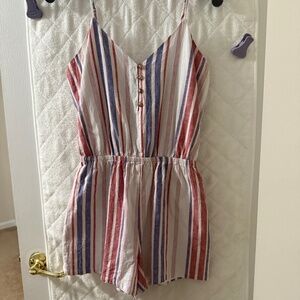 Express linen romper XS